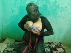 Muslim babe joins a wild fuckfest and swallows loads of cum!