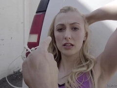 素人, デカ尻, ブロンド, フェラチオ, チン, 異人種間, ティーン, おもちゃ