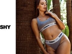 Anal, Culo grande, Rubia, Linda, Pajear, Al aire libre, Piscina, Adolescente