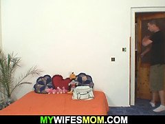 Guy caught doggy-fucking girlfriends hot mom