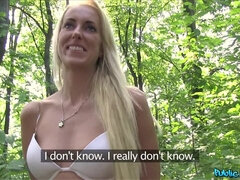 Amateur, Blonde, Blowjob, Facial, Outdoor, Pov, Public, Tits