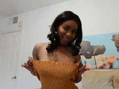 Arsch, Grosser arsch, Grosse titten, Schwarz, Schwarz, Muschi, Rasiert, Entkleiden