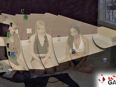 Fétiche, Jeux, Poilue, Lesbienne, Lingerie, Nue  à poil, Maigrichonne, Adolescente