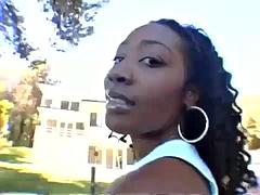 美人, 黒人, フェラチオ, イく瞬間, 黒人