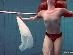 18, Big tits, Brunette, Female, Fetish, Sister, Teen, Underwater