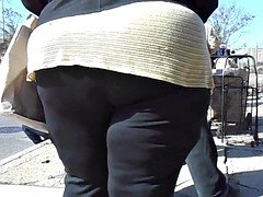 Amateur, Gorda, Negro, Ébano, Voyeur