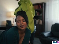 Lesbian Boss Ryan Keely Strapon Anal Fucks Ebony Secretary Avery Jane