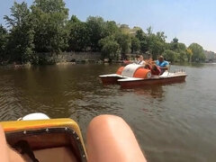 Grote mammen, Mollig, Handbeurt, Hd, Geld, Natuurlijk, Natuurlijke tieten, Buiten