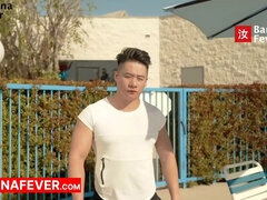 Muscular Beijing Stud Seduce & Pound White Tourist Girl After Pool Pickup