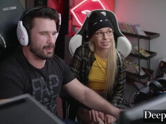 Deeper. Gamer Girl Carmen Caliente Plays A Different Game