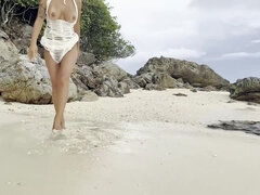 Strand, Grote mammen, Pijpbeurt, Classisch, Diep in de keel, Fetisj, Natuurlijk, Tatoeage