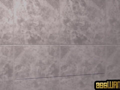BOOTIE WAM - Doggystyled rectally ravaged in the shower Latina enjoys hefty D