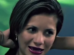 Enthousiasteling, Aziatisch, Pijpbeurt, Bruinharig, Vingeren, Masturbatie, Tiener, Tieten likken