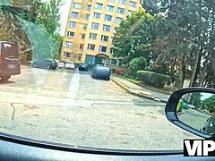 美人, デカパイ, 茶髪の, 車, 浮気者, Hd, 自然山雀, 叫ぶ
