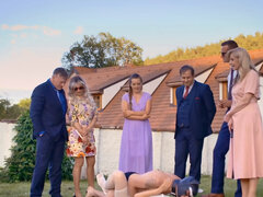 Big ass, Big cock, Big tits, Blonde, Blowjob, Bride, Mask, Shaved