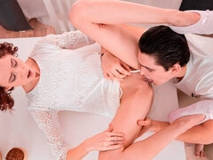 フェラチオ, バック, 指いじり, なめる, オマンコ, ガリガリ, ティーン, オッパイの