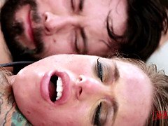 Blonde pornstar gets rough analized and fucked doggystyle by Tommy Pistol