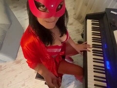 Handjob, Milf, Orgasmus, Muschi, Sekretärin, Stiefmutter, Strümpfe, Hure