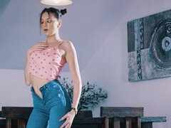 美女, 大学生, 女, フェティッシュ, 下着, オナニー, パンティ, ヒモパン