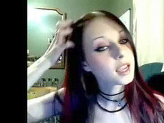 エモ, ゴス, オナニー, オマンコ, ティーン, おもちゃ, ウェブカメラ