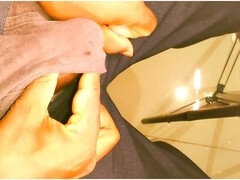 Anaal, Badkamer, Grote lul, Sperma shot, Homo, Indisch, Masturbatie, Alleen