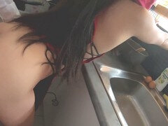 Anal, Verga grande, Negro, Morena, Cocina, Mucama, Juguetes