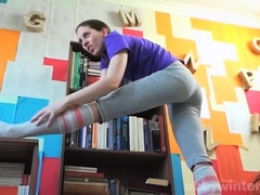 Amateur, Morena, Peludo, Inserción, Orgasmo, Coño, Calcetines, Español