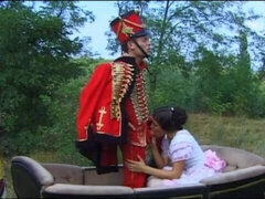 In den arsch, Arsch, Blasen, Hundestellung, Natürlichen titten, Im freien, Dürr, Titten