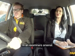 デカパイ, 車, なめる, アウトドア, ハメ撮り, オマンコ, コキ, オッパイの