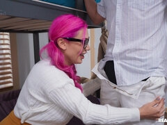 フェラチオ, 彼氏, 眼鏡, オマンコ, 濡れ