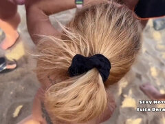 Plage, Blonde, Sucer une bite, Bukkaké, Queue, Hard, Hd, Mère que j'aimerais baiser