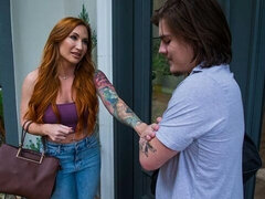 My Dad's Hot Girlfriend featuring Sophia Locke's redhead action