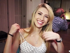 Grote lul, Grote mammen, Blond, Hardcore, Natuurlijke tieten, Pornster, Gezichtspunt, Tieten likken