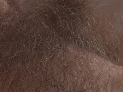 Cul, Brunette brune, Poilue, Lingerie, Masturbation