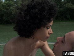 Noire, Plantureuse, Gorge profonde, Queue, Noir ébène, Naturelle, Russe, Tabou