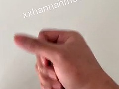 Filipina trap jerks off her circumcised cock in POV