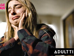 ADULT TIME - Busty Lesbians Octavia Red & Kenna James CAUGHT EATING On Podcast Set! FULL SCENE