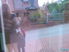 Enthousiasteling, Bruinharig, Sperma shot, Hd, Geld, Buiten, Openbaar, Zoon