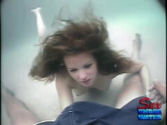 Alexa Belle BJ Training Underwater - Brunette babe in unique video