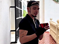 Enthousiasteling, Grote lul, Pijpbeurt, Sperma, Sperma shot, Homo, Hardcore, Latijnse vrouw