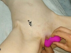 Clitoris, Casero, Masturbación, Pezones inflados, Coño, Flaco, Chupando, Esposa