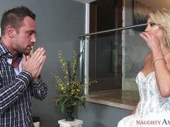 Stellung 69, Braut, Sperma im mund, Schwanz, Lecken, Rasiert, Titten, Hochzeit
