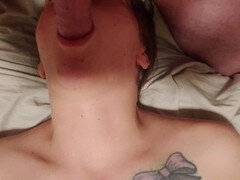 Milf pov, nice boobs, deep throat
