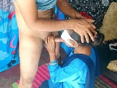 Young student's first time passionate sex tape with tutor in a village school