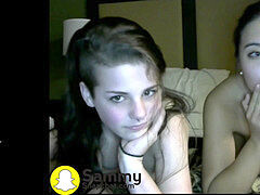 Two girls One dude and a web cam ( HOMEMADE 3 way )