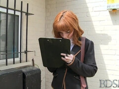 Anal, Amarrada, Fetiche, Pelirrojo, Nalgadas, Estudiante, Juguetes, Uniforme