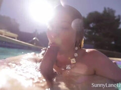 Blonde, Couple, Hd, Masturbation, Outdoor, Pool, Pov, Tits