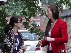 Blowjob, British, Brunette, Cougar, Masturbation, Milf, Stepmom, Threesome