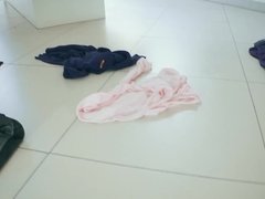 デカパイ, カップル, フェムドム, 手コキする, キッチン, 自然山雀, ハメ撮り, 三人