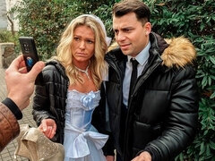 Blond, Brijd, Hondjeshouding, Hd, Moeder die ik wil neuken, Gezichtspunt, Ruw, Kousen